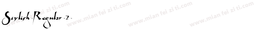 Stylish-Regular-2字体转换