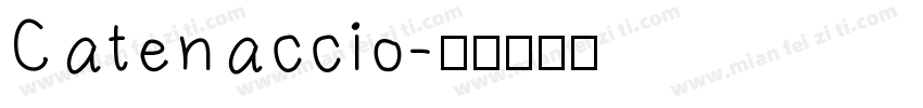 Catenaccio字体转换