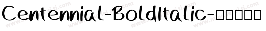 Centennial-BoldItalic字体转换