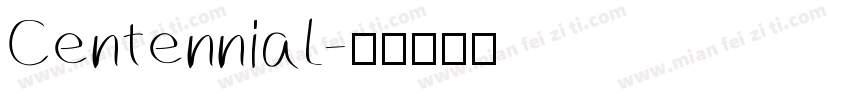 Centennial字体转换
