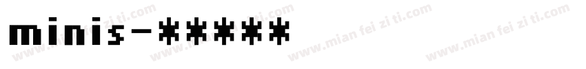 minis字体转换