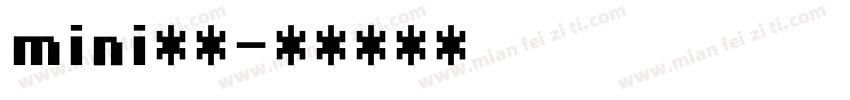 mini小字字体转换