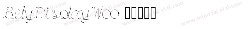 BelyDisplayW00字体转换