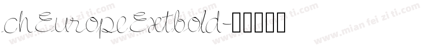 chEuropeExtbold字体转换