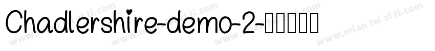 Chadlershire-demo-2字体转换