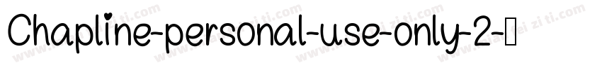 Chapline-personal-use-only-2字体转换