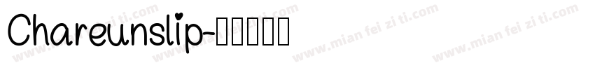 Chareunslip字体转换