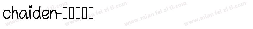 chaiden字体转换