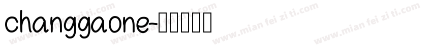 changgaone字体转换
