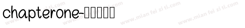 chapterone字体转换
