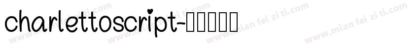 charlettoscript字体转换