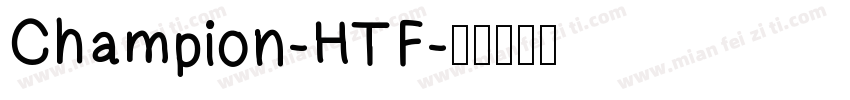 Champion-HTF字体转换