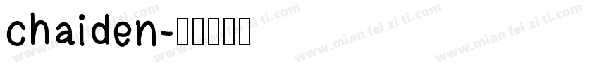 chaiden字体转换