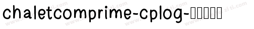 chaletcomprime-cplog字体转换