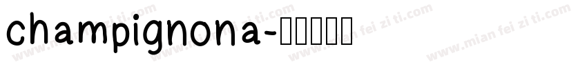 champignona字体转换