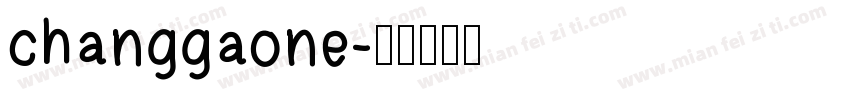 changgaone字体转换