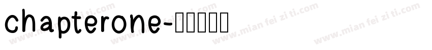 chapterone字体转换