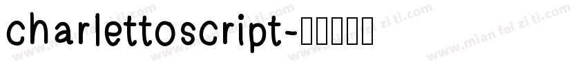 charlettoscript字体转换
