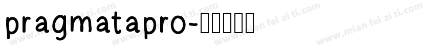 pragmatapro字体转换