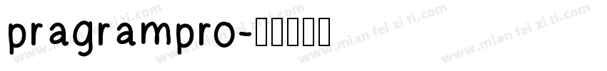 pragrampro字体转换