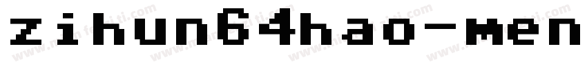 zihun64hao-mengqurnantangti字体转换
