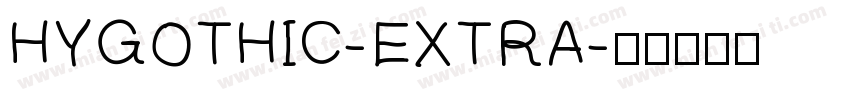 HYGOTHIC-EXTRA字体转换