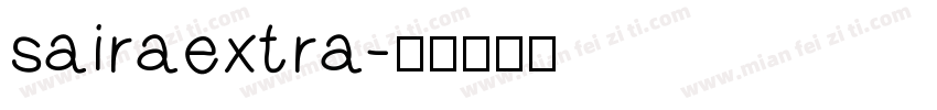 sairaextra字体转换