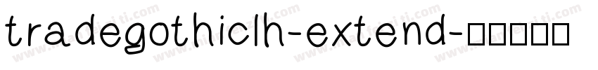 tradegothiclh-extend字体转换