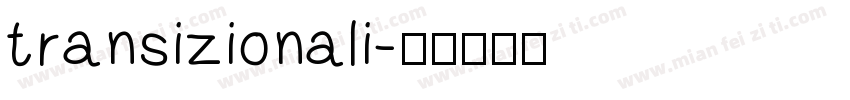transizionali字体转换