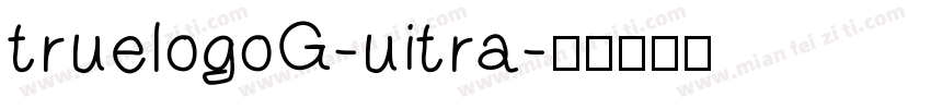 truelogoG-uitra字体转换