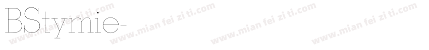 BStymie字体转换