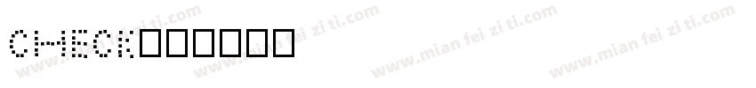 check字体转换