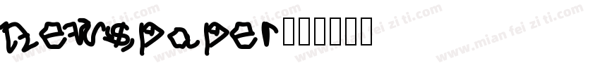 newspaper字体转换