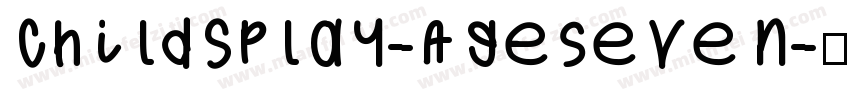 ChildsPlay-AgeSeven字体转换