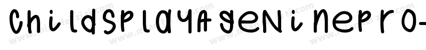 ChildsPlayAgeNinePro字体转换