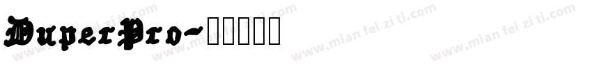 DuperPro字体转换