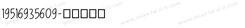 19516935609字体转换