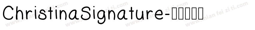 ChristinaSignature字体转换