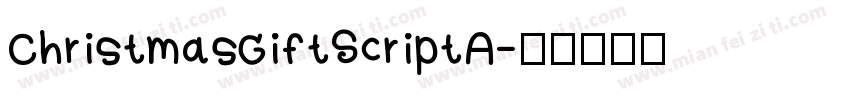 ChristmasGiftScriptA字体转换
