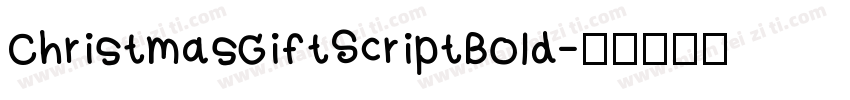 ChristmasGiftScriptBold字体转换