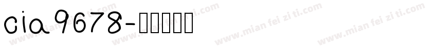 cia9678字体转换