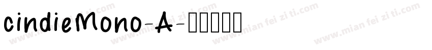 cindieMono-A字体转换