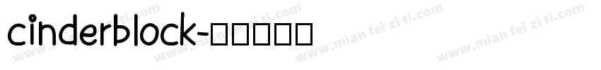 cinderblock字体转换