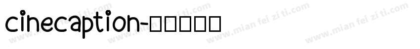 cinecaption字体转换