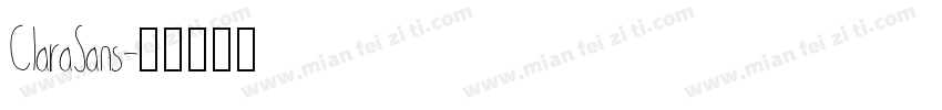 ClaraSans字体转换