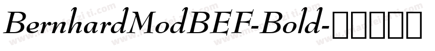 BernhardModBEF-Bold字体转换