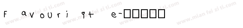 Favourite字体转换