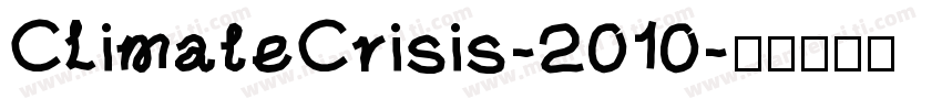 ClimateCrisis-2010字体转换