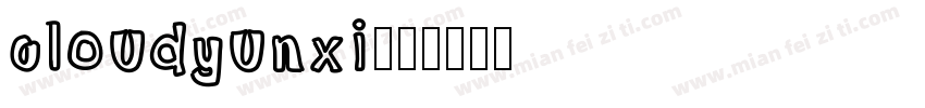 cloudyunxi字体转换