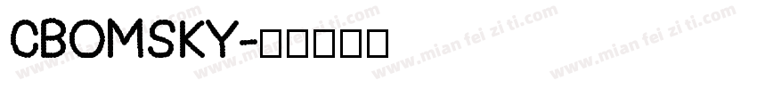 CBOMSKY字体转换
